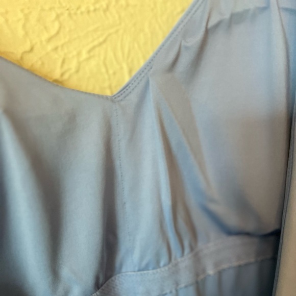 Andie Swim Ibiza One Piece v neck open back purple blue color iris - Picture 8 of 13